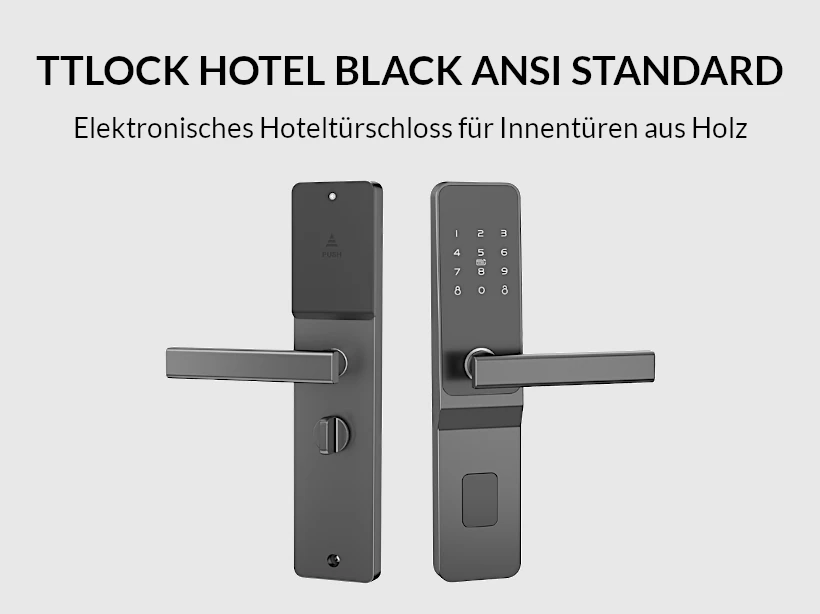 TTLOCK HOTEL BLACK (ANSI STANDARD)